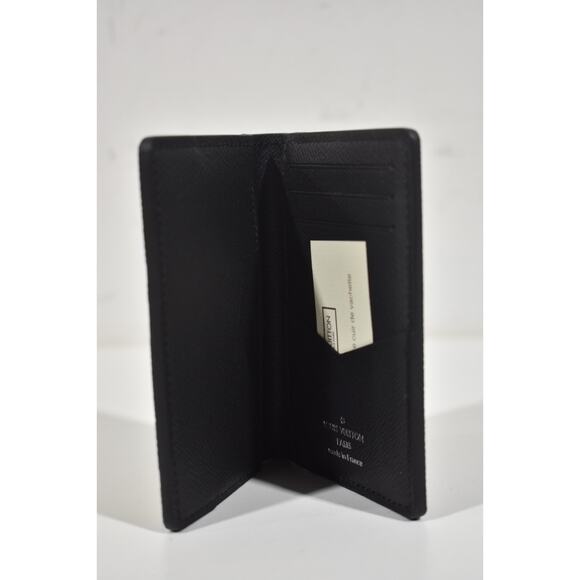 Louis Vuitton Black Epi Leather Yellow Monogram Logo Pocket Organizer Wallet - Picture 5 of 7